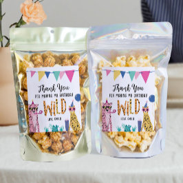 Mod Party Animals Kind Verjaardagsfeest Voedseleti Wijn Etiket