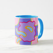 Mod Pastel Bellen En Klonten Mok (Voorkant rechts)