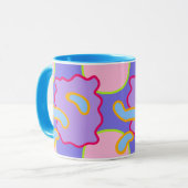 Mod Pastel Bellen En Klonten Mok (Voorkant links)