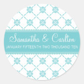 Mod Patroon Monogram Sticker (Voorkant)