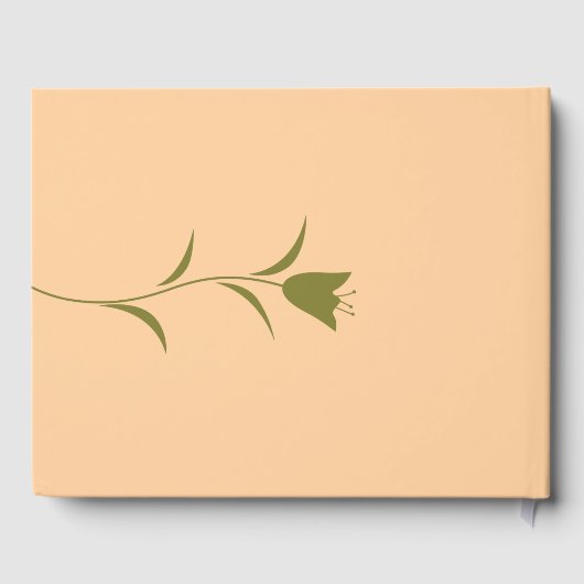 MOD PEACH & OLIJFTULP BRUILOFT GASTENBOEK (Achterkant)