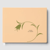 MOD PEACH & OLIJFTULP BRUILOFT GASTENBOEK (Voorkant)