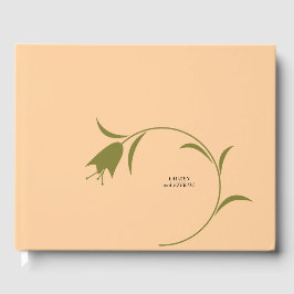 MOD PEACH & OLIJFTULP BRUILOFT GASTENBOEK