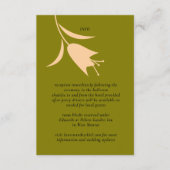 MOD PEACH & OLIJFTULP BRUILOFT INFORMATIEKAARTJE (Voorkant)