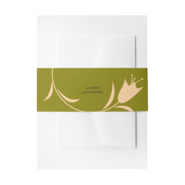 MOD PEACH & OLIJFTULP BRUILOFT UITNODIGINGEN WIKKEL