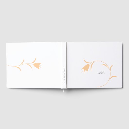 MOD PEACH TULP WEDDING GASTENBOEK (Volledig)
