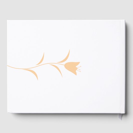 MOD PEACH TULP WEDDING GASTENBOEK (Achterkant)