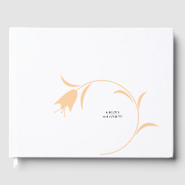 MOD PEACH TULP WEDDING GASTENBOEK