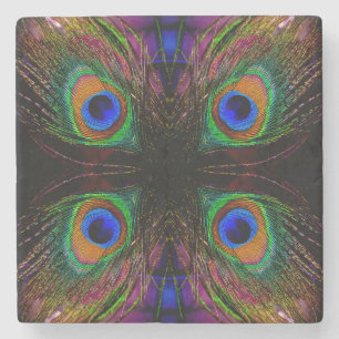 Mod Peacock Stenen Onderzetter