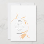 MOD PERZIK & OLIJFTULP TROUWUITNODIGING KAART (Voorkant)