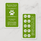 mod pet paw - trouwerekkaart klantenkaartje (Voorkant / Achterkant)