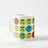 Mod Pi - Colorful Pi Gift Koffiemok (Voorkant links)