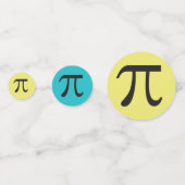Mod Pi Symbolen Kleurrijke Wiskunde Thema Confetti (Achterkanten)