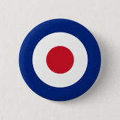 MOD Pinback Button Blue Red en White (Voorkant)