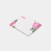 Mod Pink Peonies Post-it® Notes (Schuin)