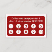 mod pizza troutekaart klantenkaartje (Achterkant)