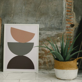 Mod Pod, Earth Tone Wall Art Poster