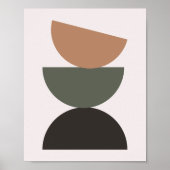 Mod Pod, Earth Tone Wall Art Poster (Voorkant)