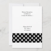 mod polka dots red gerbera daisy kaart (Achterkant)