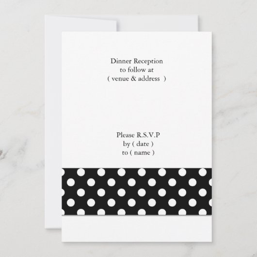 mod polka dots red gerbera daisy kaart (Achterkant)