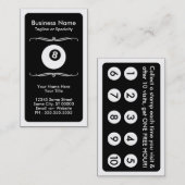 Mod POOL HALL-loyaliteitskaart Klantenkaartje (Voorkant / Achterkant)