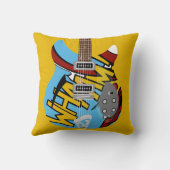Mod Pop Art Whaam Guitar Kussen (Achterkant)