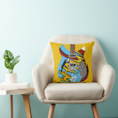 Mod Pop Art Whaam Guitar Kussen (Stoel)