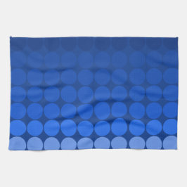 Mod pop cirkels in blauw theedoek