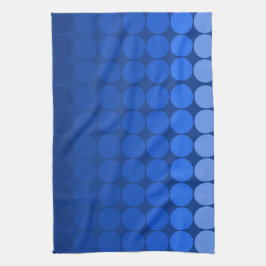 Mod pop cirkels in blauw theedoek