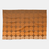 Mod pop cirkels in sinaasappel tot bruin theedoek (Horizontaal)