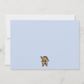 Mod Pop Monkey Baby shower Uitnodiging (Achterkant)