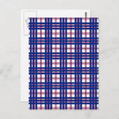 Mod Pset Pattern Red White Blue Briefkaart (Voorkant / Achterkant)