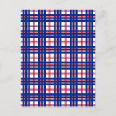 Mod Pset Pattern Red White Blue Briefkaart (Voorkant)