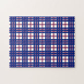 Mod Pset Pattern Red White Blue Legpuzzel (Horizontaal)