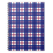 Mod Pset Pattern Red White Blue Notitieboek (Voorkant)