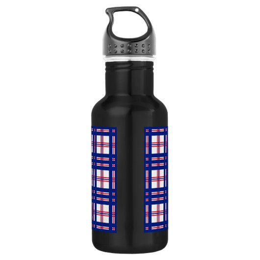 Mod Pset Pattern Red White Blue Waterfles (Achterkant)