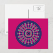Mod Psychedelic Spheres Dartboard Briefkaart (Voorkant / Achterkant)