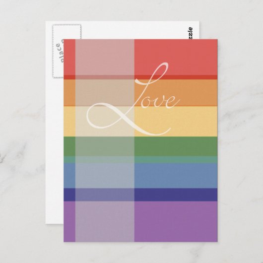 Mod Rainbow Love Briefkaart (Voorkant / Achterkant)