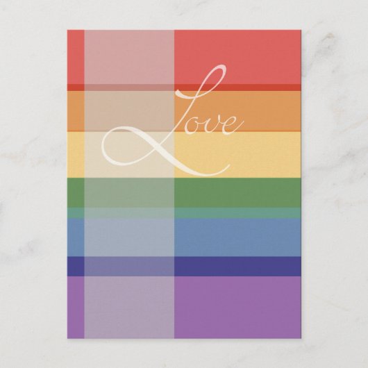 Mod Rainbow Love Briefkaart (Voorkant)
