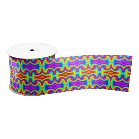 Mod Regenboog 2 Satijnen Lint (Spoel)