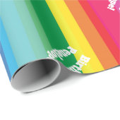 Mod regenboogkleurige 1e verjaardag cadeaupapier (Rol Hoek)