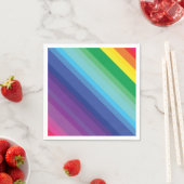 Mod regenboogkleurige 1e verjaardag servet (Insitu)