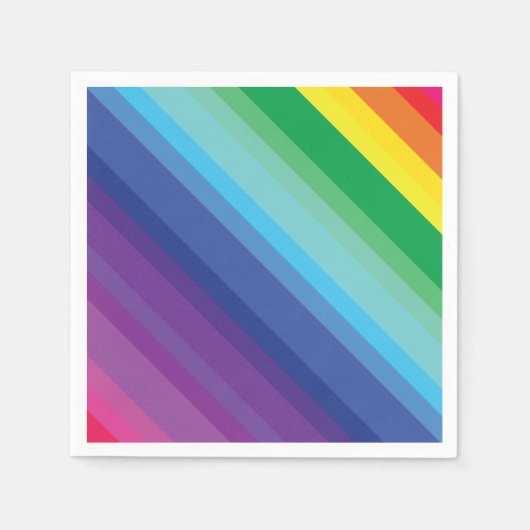 Mod regenboogkleurige 1e verjaardag servet (Voorkant)
