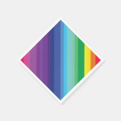 Mod regenboogkleurige 1e verjaardag servet (Hoek)