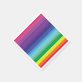 Mod regenboogkleurige 1e verjaardag servet (Hoek)