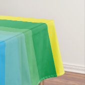 Mod regenboogkleurige 1e verjaardag tafelkleed (Voorbeeld)