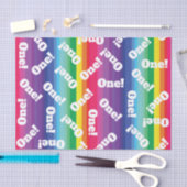 Mod regenboogkleurige 1e verjaardag tissuepapier (Craft)