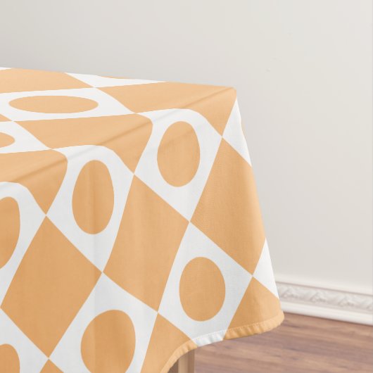 Mod Retro 60's aangepaste kleurentablet Tafelkleed (Voorbeeld)