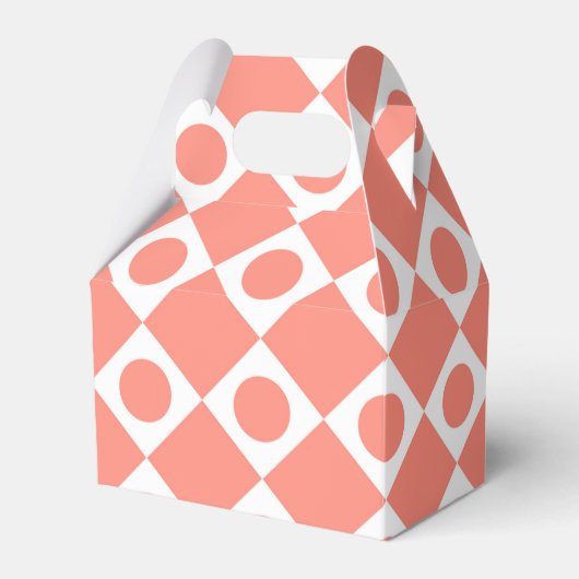 Mod Retro 60's Cantaloupe Bedankdoosjes (Voorkant Zijde)