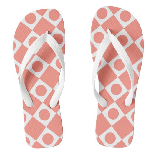 Mod Retro 60's Cantaloupe Teenslippers (Voetbed)